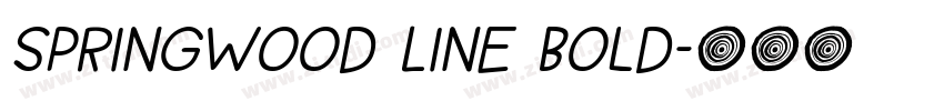 Springwood Line Bold字体转换 Springwood Line Bold字体转换